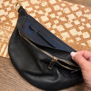 Italian leather bag, add your own strap